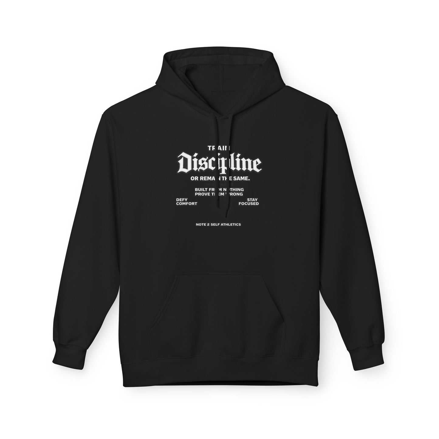 Discipline Hoodie — "It's All Discipline" Motivational Streetwear