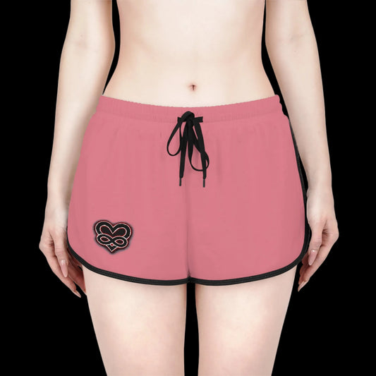 Pink Heart Patch Relaxed Shorts