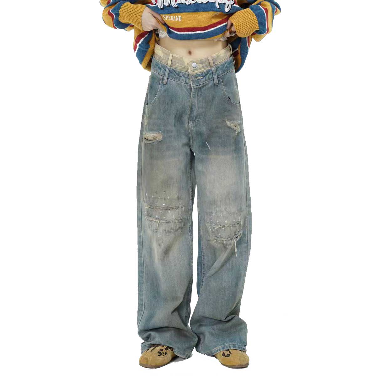 Vintage Women's Ripped Jeans