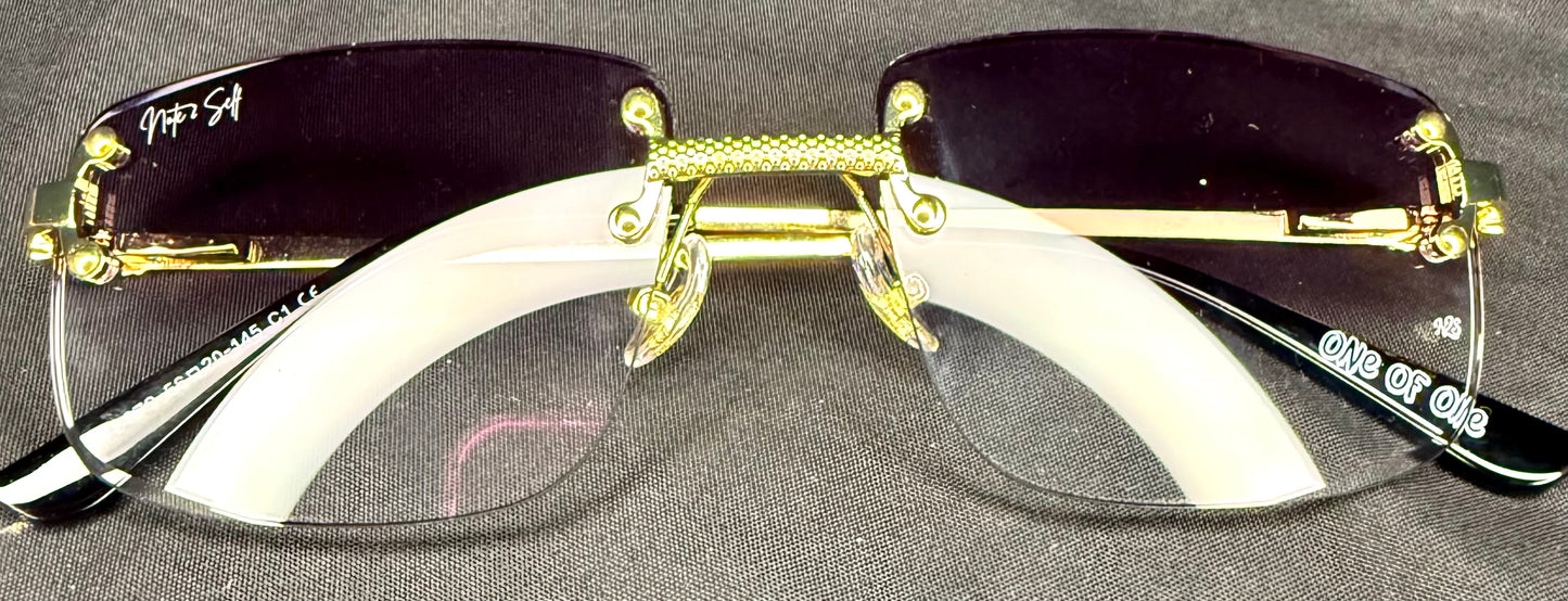 Royal tints (Shadow Black Lenses/ Gold Frame)