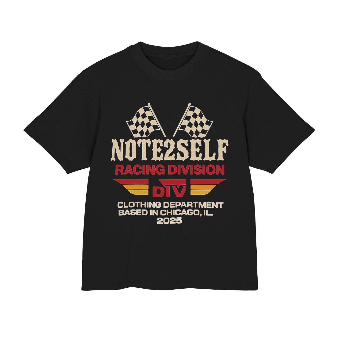 Racing Division Tee — NOTE2SELF DTV Vintage Flag Graphic Shirt