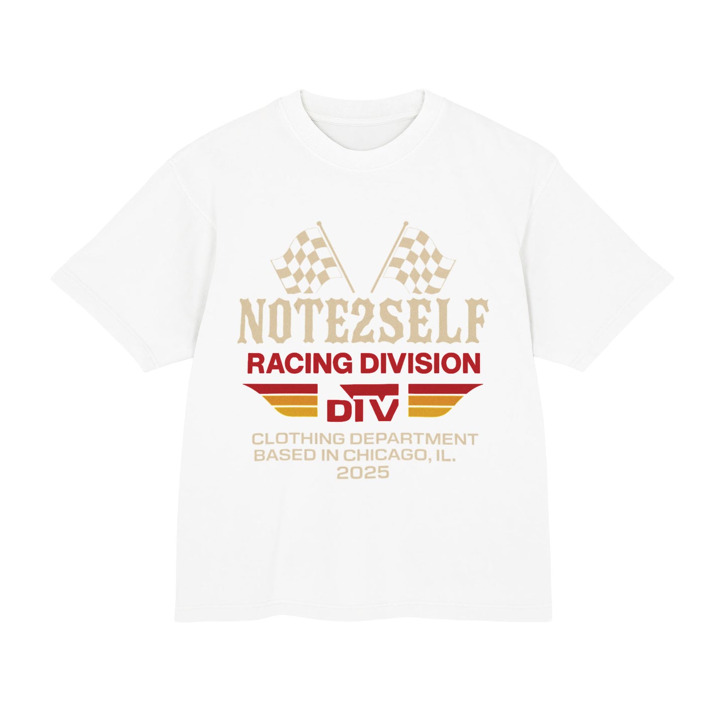 Racing Division Tee — NOTE2SELF DTV Vintage Flag Graphic Shirt