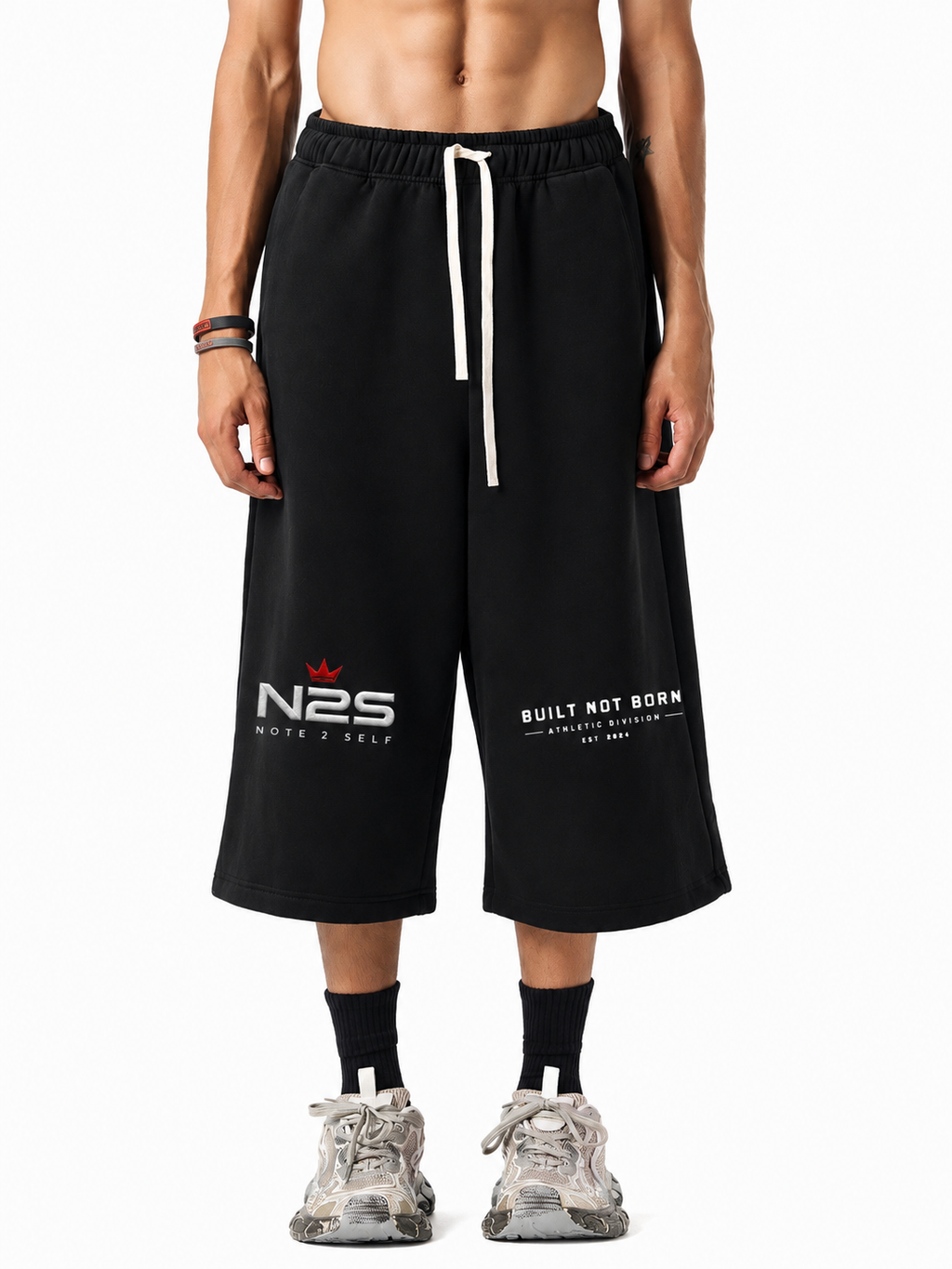 Built Not Born Athletic Three-quarter Sweatpants – Heavyweight Edition