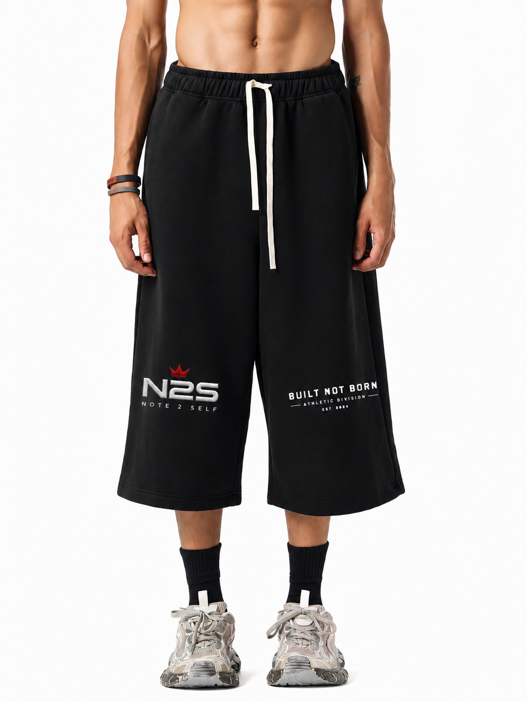 Built Not Born Athletic Three-quarter Sweatpants – Heavyweight Edition