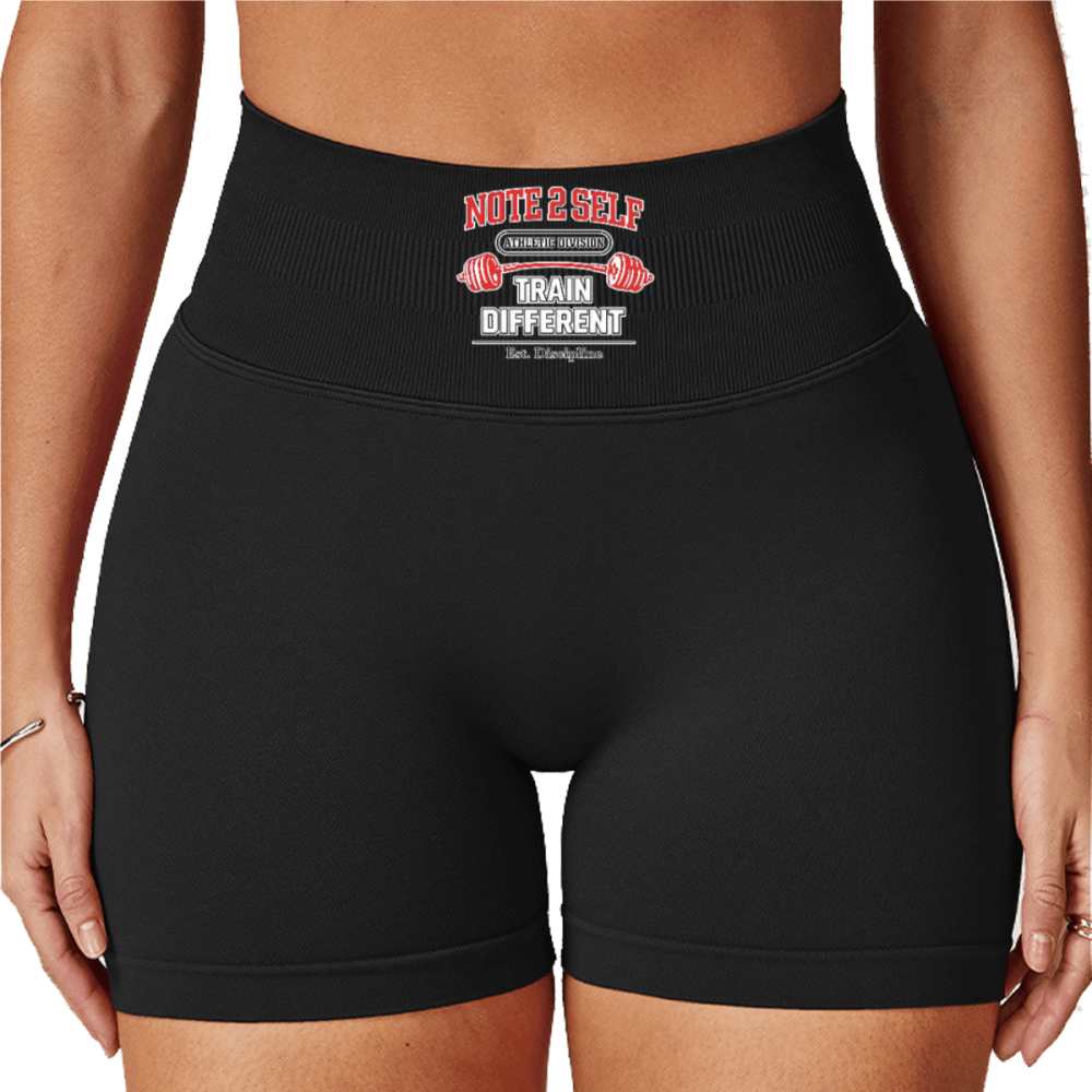 Note 2 Self® “Train Different” Yoga Shorts