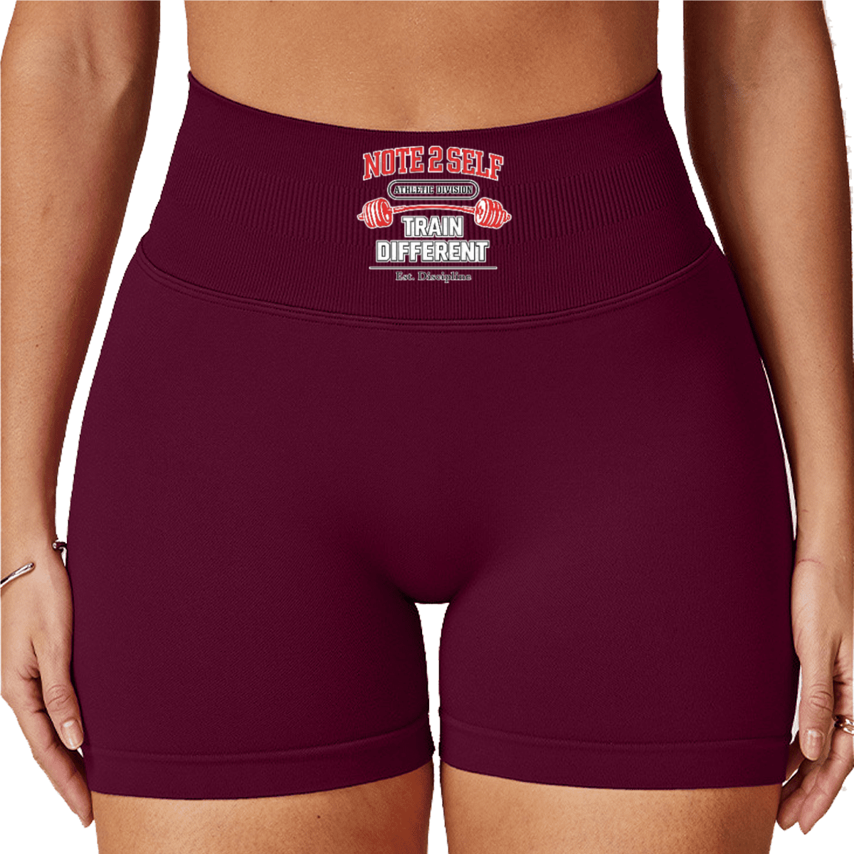 Note 2 Self® “Train Different” Yoga Shorts