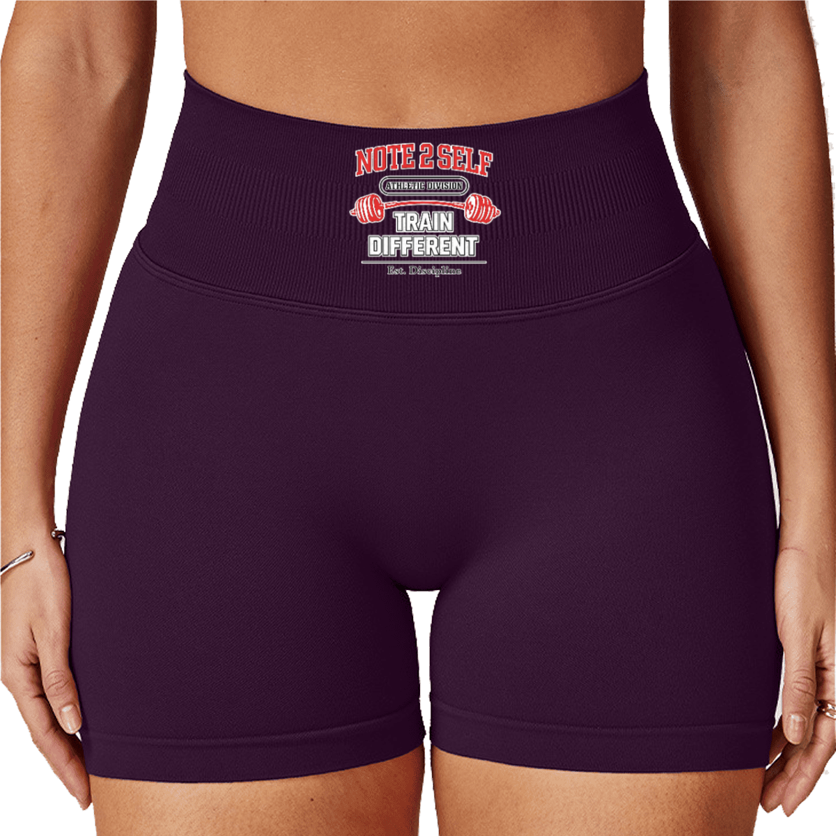 Note 2 Self® “Train Different” Yoga Shorts