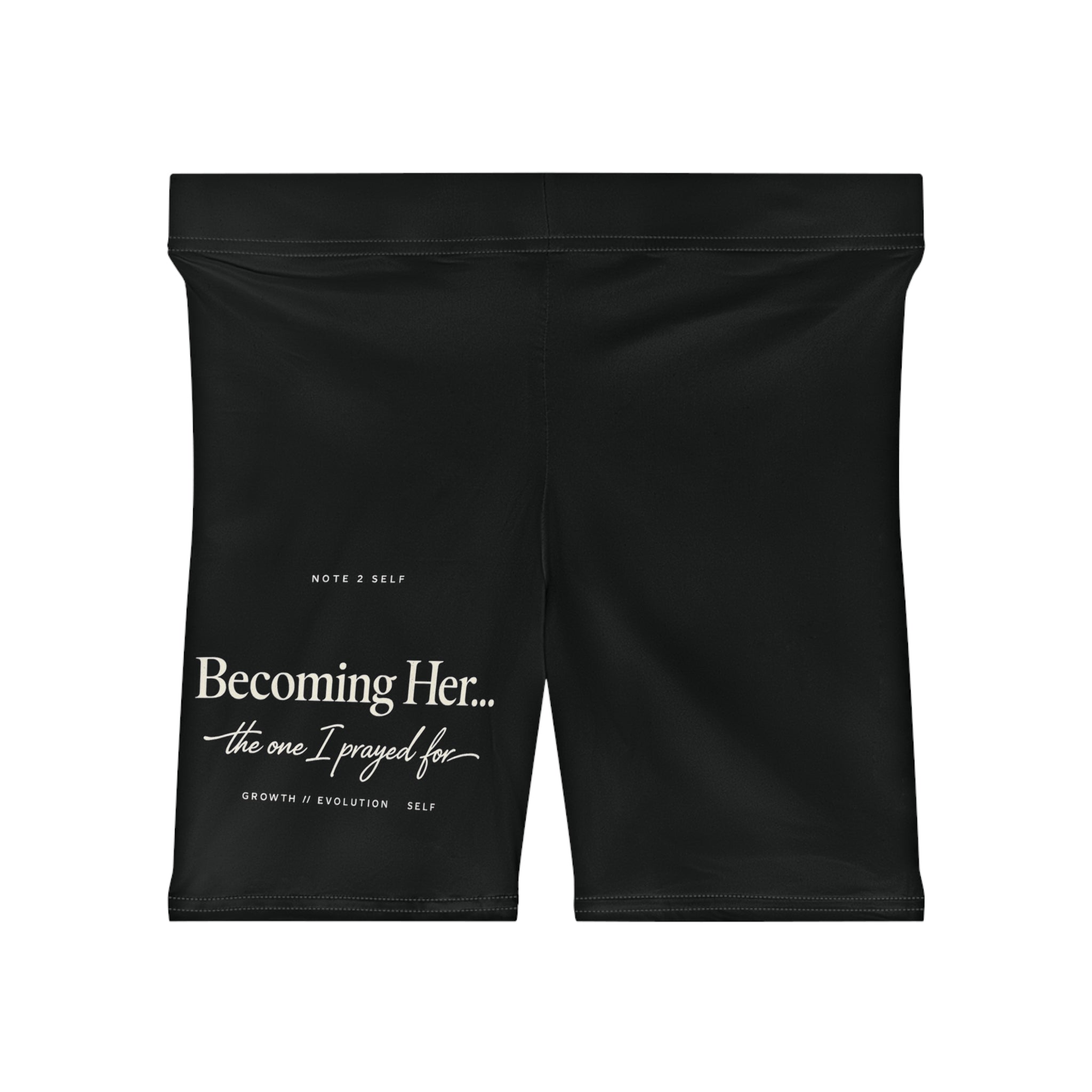 Becoming Her Biker Shorts