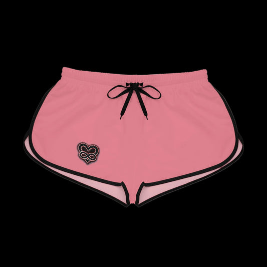 Pink Heart Patch Relaxed Shorts