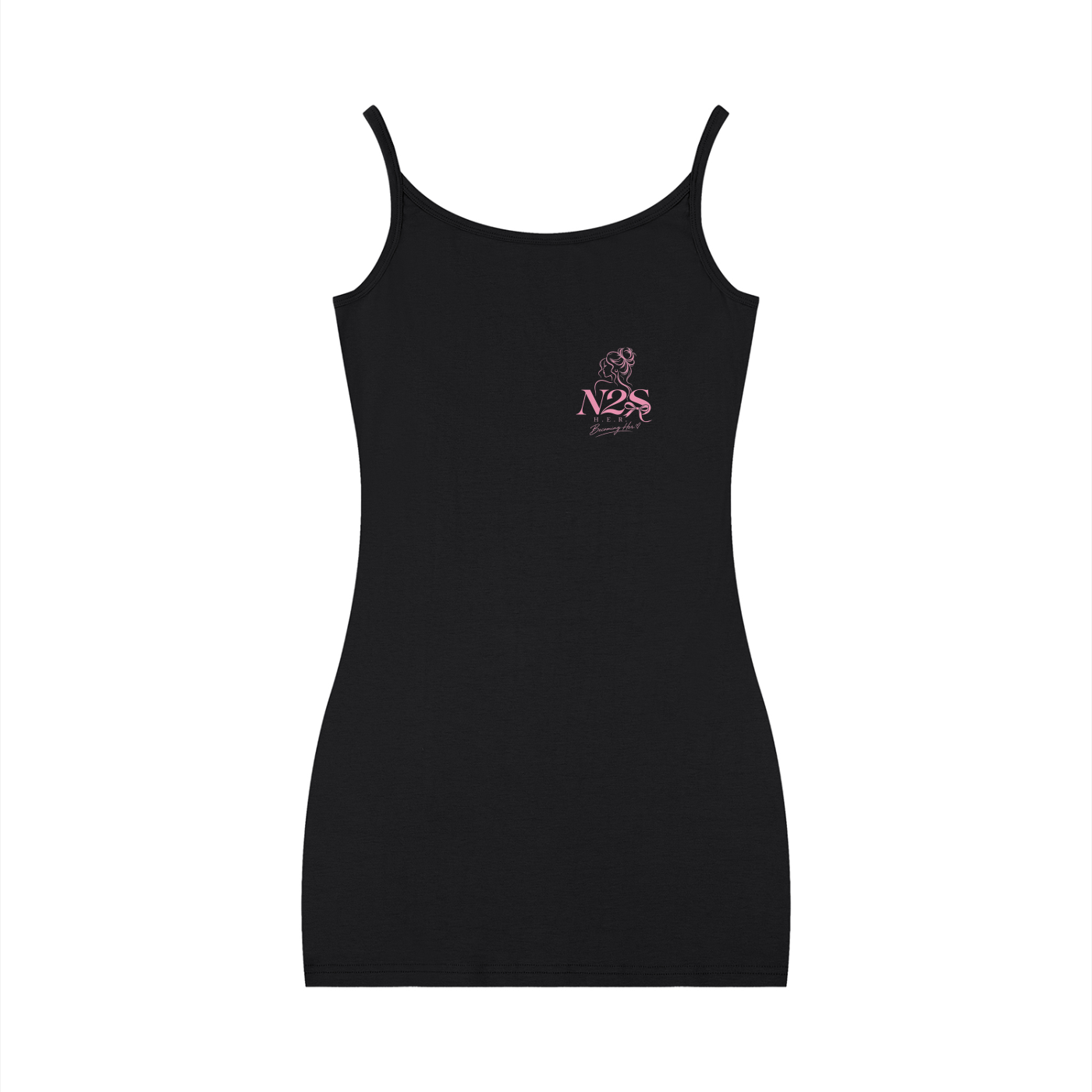 Becoming Her Sculpt Dress — Black