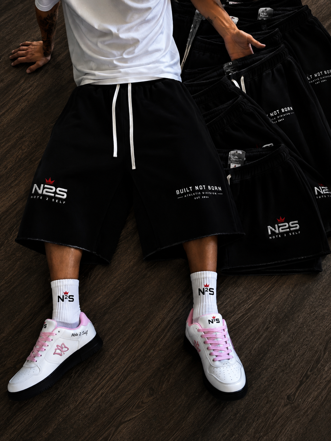 Built Not Born Athletic Three-quarter Sweatpants – Heavyweight Edition