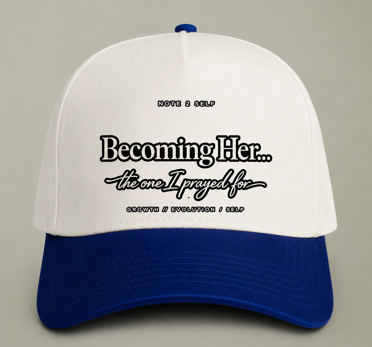 Becoming Her Two-Tone Cap