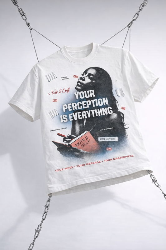 Note 2 Self® “Your Perception Is Everything” Tee (190GSM)