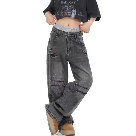 Vintage Women's Ripped Jeans