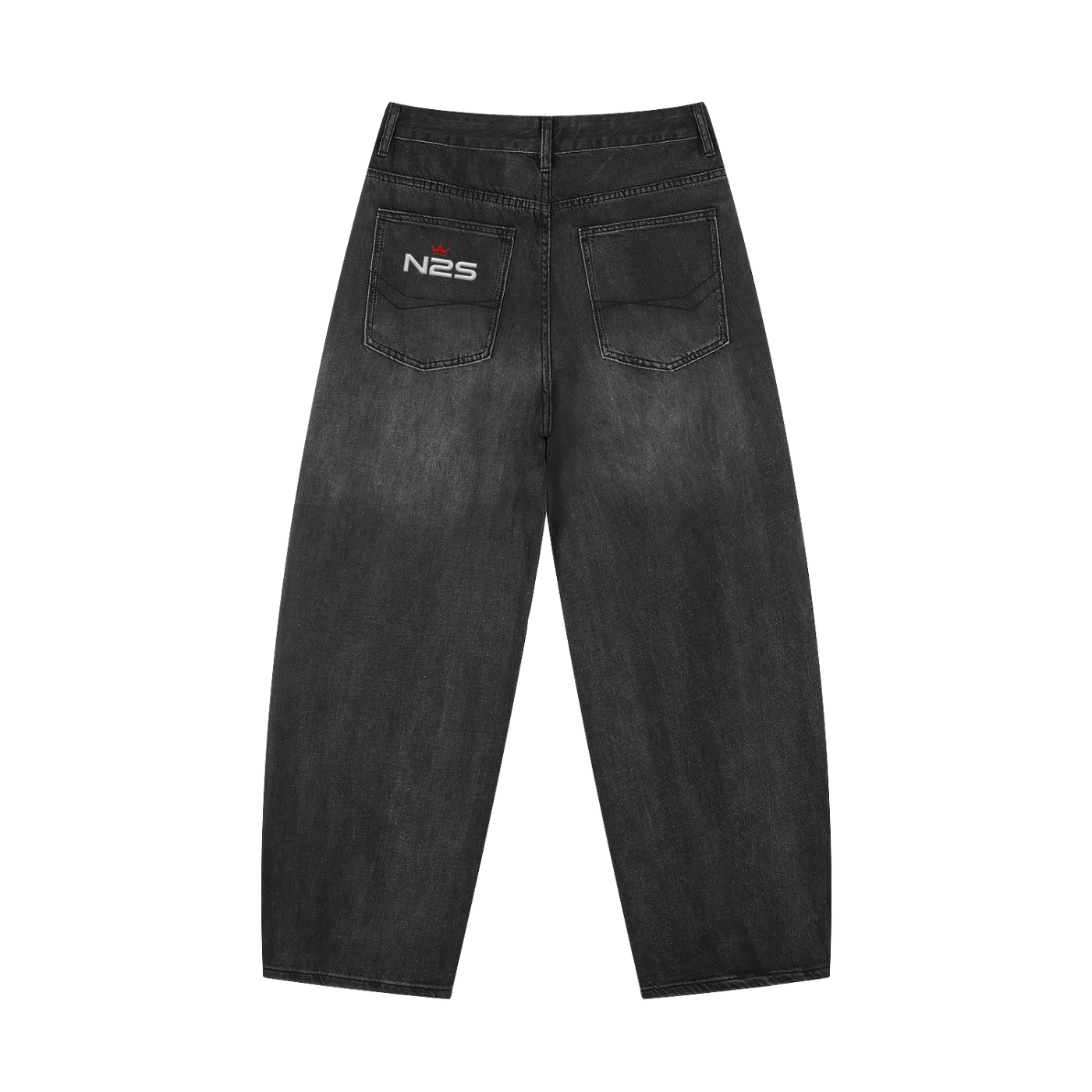 Protect Your Peace Vintage Barrel Denim – Washed Black
